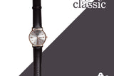 Classic Black Leather Watch